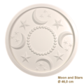 Grand Decor Rozet MOON AND STARS diameter 46,0 cm babykamer / kinderkamer