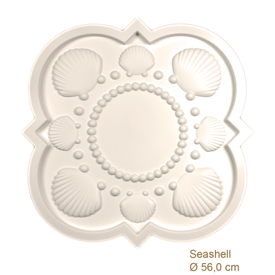 Grand Decor Rozet SEASHELL diameter 56,0 cm babykamer / kinderkamer