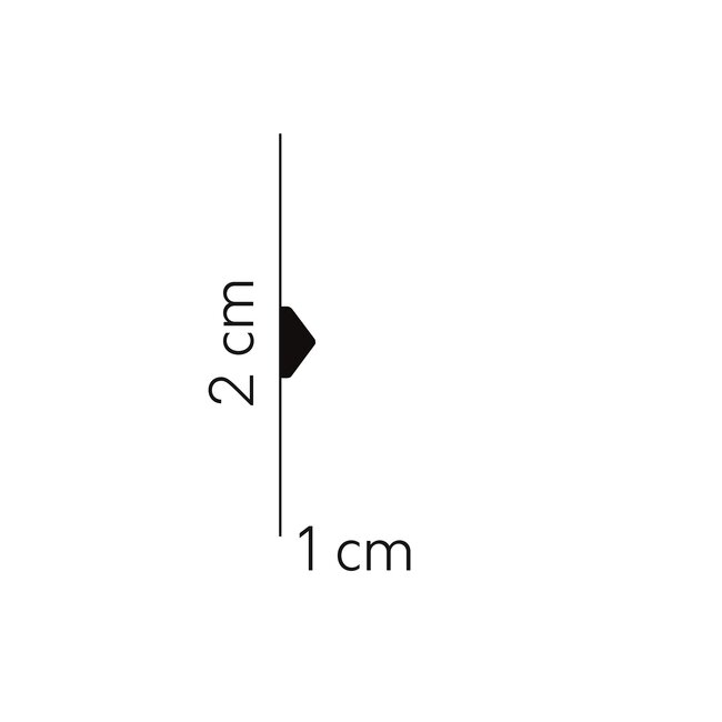 Mardom Decor Panel Moulding QL022 (20 x 10 mm), length 2 m