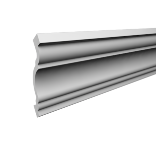 Kroonlijst P819 (64 x 69 mm), polyurethaan, lengte 2 m