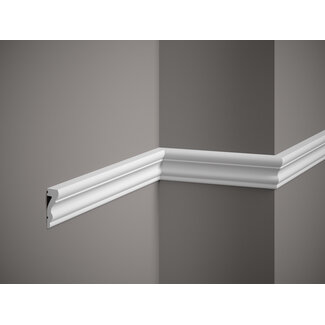 Skirting board MD314 (52 x 17 mm), HDPS, length 2 m