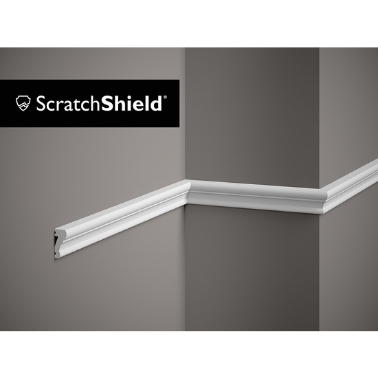 Plint MD318 (33 x 15 mm), HDPS, lengte 2 m