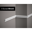 Skirting board MD318 (33 x 15 mm), HDPS, length 2 m