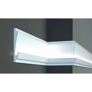 KD406 (180 x 35 mm), lengte 1,15 m, LED sierlijst voor indirecte verlichting XPS - Verzonken / Semi-Verzonken