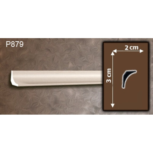 Grand Decor Kroonlijst P879 (30 x 20 mm), polyurethaan, lengte 2 m