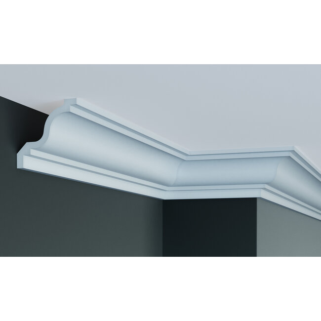 Grand Decor Cornice P855 (91 x 91 mm), polyurethane, length 2 m