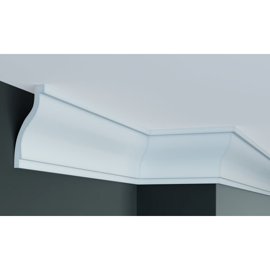 Grand Decor Plafondlijst P918  (130 x 60 mm), polyurethaan, lengte 2 m