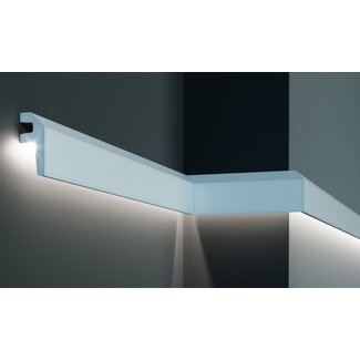 Grand Decor Polyurethane LED moulding for indirect lighting, KF718 (79 x 34 mm), length 2 m