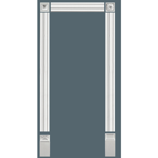 Grand Decor Wandlijst / Deuromlijsting D491 (95 x 21 mm) polyurethaan, lengte 200 cm