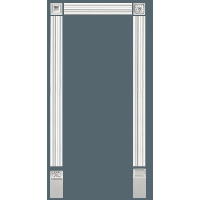 Grand Decor Wall moulding / door surround D491 (95 x 21 mm), polyurethane, length 200 cm
