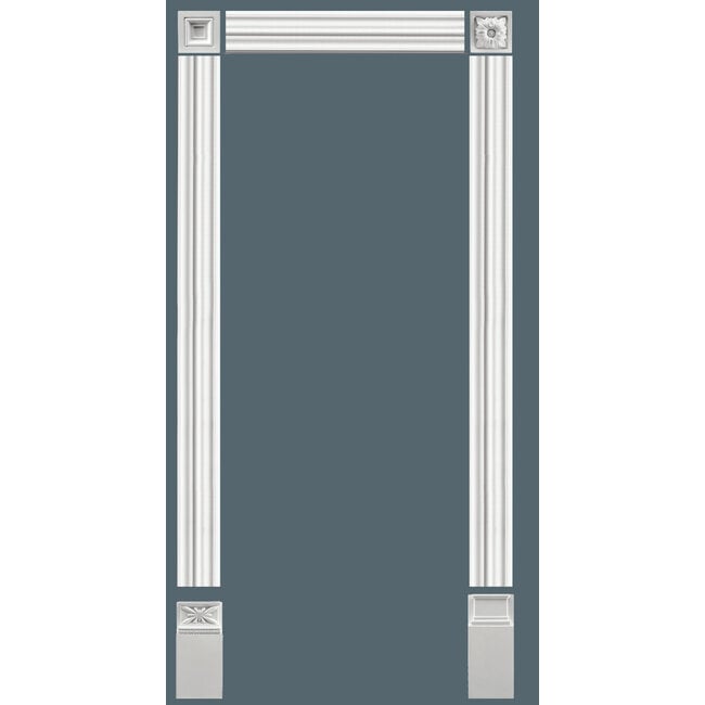 Grand Decor Wandlijst / Deuromlijsting D491 (95 x 21 mm) polyurethaan, lengte 200 cm