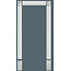 Grand Decor Wall moulding / door surround D491 (95 x 21 mm), polyurethane, length 200 cm