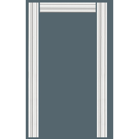 Grand Decor Wandlijst / Deuromlijsting D491 (95 x 21 mm) polyurethaan, lengte 200 cm