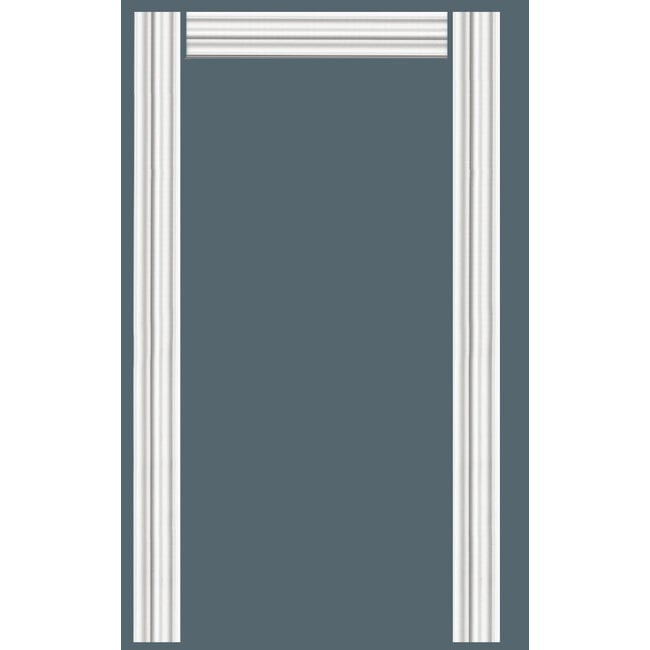 Grand Decor Wandlijst / Deuromlijsting D491 (95 x 21 mm) polyurethaan, lengte 200 cm