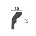 Grand Decor Kroonlijst P892 (25 x 15 mm), polyurethaan, lengte 2 m