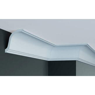 Grand Decor Kroonlijst P910 (105 x 87 mm), polyurethaan, lengte 2 m