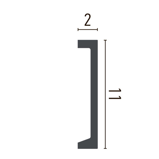 Grand Decor Kroonlijst P894 (110 x 20 mm), polyurethaan, lengte 2 m