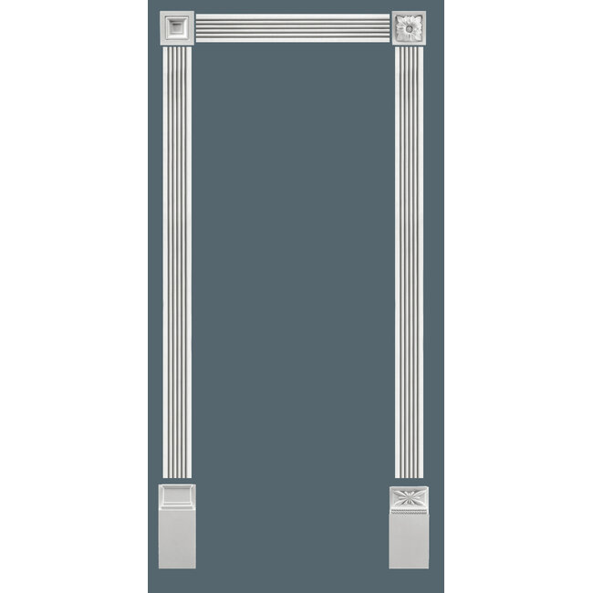 Grand Decor Platte plint CR779 (76 x 20 mm) polyurethaan, lengte 2 m