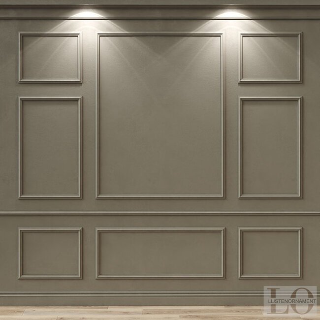 Mardom Decor Skirting board MD026 (45 x 15 mm), HDPS, length 2 m