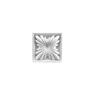 Ornament D400 (11 x 11 Ñ… 2,8 cm), polyurethaan