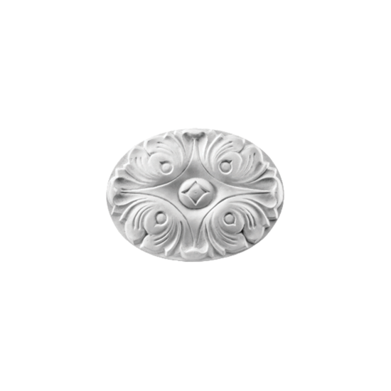 Grand Decor Ornament D489 (15,4 x 11,5 cm x 1,6 cm), polyurethaan