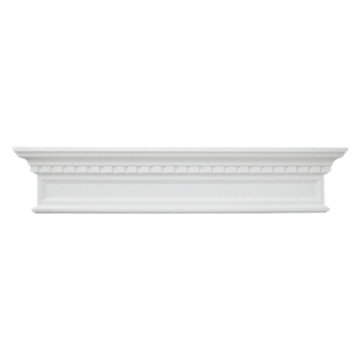 Grand Decor Fronton D419 (123,5 x 25 x 9 cm), polyurethaan