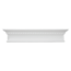 Grand Decor Pediment, facade ornament, window frame, door surround D419 (123.5 x 25 x 9 cm), polyurethane