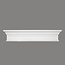 Grand Decor Fronton, gevelornament, kozijn, deuromlijsting D419 (123,5 Ñ… 25 x 9 cm), polyurethaan