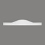 Grand Decor Pediment, facade ornament, window frame, door surround D481 (125 x 19.5 x 3.5 cm), polyurethane