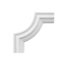 Grand Decor Corner pieces CR934B (240 x 240 mm), polyurethane, set (4 corners)