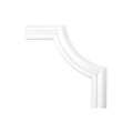 Grand Decor CR824B hoekbochten (230 x 230 mm), polyurethaan, set (4 hoeken