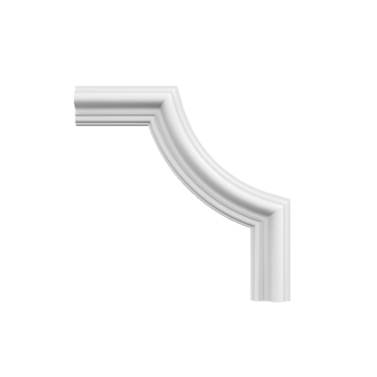 Grand Decor CR824B hoekbochten (230 x 230 mm), polyurethaan, set (4 hoeken