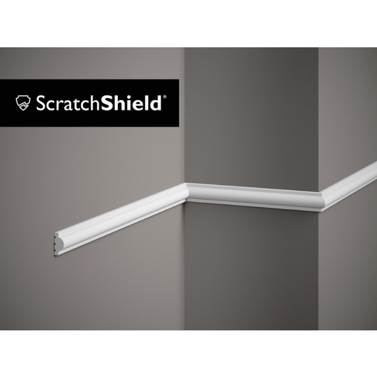 Mardom Decor Plint MD413 (25 x 12 mm), HDPS, lengte 2 m