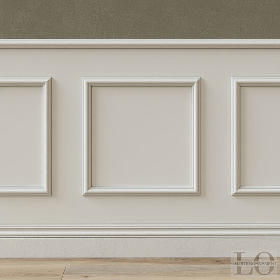 Kaderlijst MDD332 (41 x 17 mm), polyurethaan, lengte 2 m OP = OP