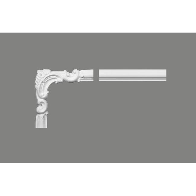 Kaderlijst MDD332 (41 x 17 mm), polyurethaan, lengte 2 m OP = OP