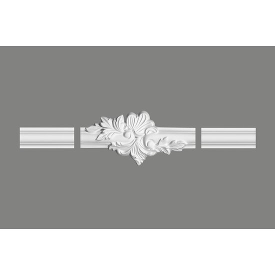 Kaderlijst MDD332 (41 x 17 mm), polyurethaan, lengte 2 m OP = OP