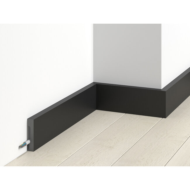 Mardom Decor Skirting board MD359 BLACK (70 x 16 mm), length 2 m