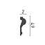Panel moulding CR873 (49 x 20 mm), polyurethane, length 2 m