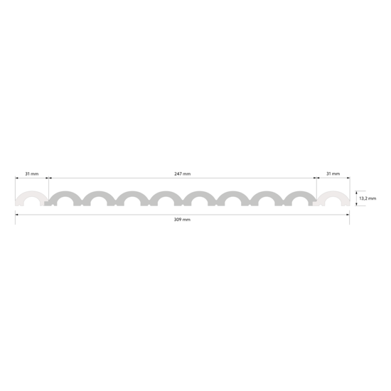 Mardom Decor 3D Wall Panel WP001T DUNA | 24,7 cm breed | lengte 2 meter