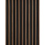 Mardom Decor 3D Wall Panel L0104T LAMELLI STRETTO | 12 cm breed | lengte 2 meter | Donkerbruin Eiken