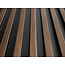 Mardom Decor 3D Wall Panel L0104T LAMELLI STRETTO | 12 cm breed | lengte 2 meter | Donkerbruin Eiken
