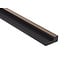 Mardom Decor Right end piece STRETTO L0104RT | Dark brown oak | 200 x 2.3 x 1.2 cm