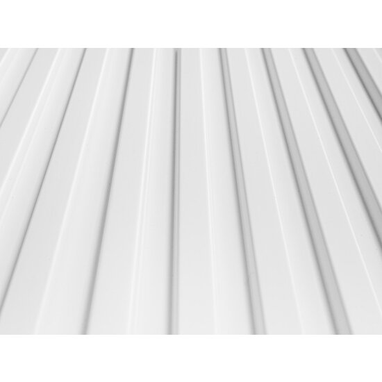 Mardom Decor 3D Wall Panel L0101T LAMELLI STRETTO | 12 cm breed | lengte 2 meter | Wit