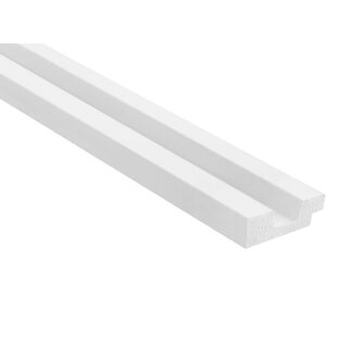 Mardom Decor Eindstuk links STRETTO L0101LT | Wit | 200 x 3,6 x 1,2 cm
