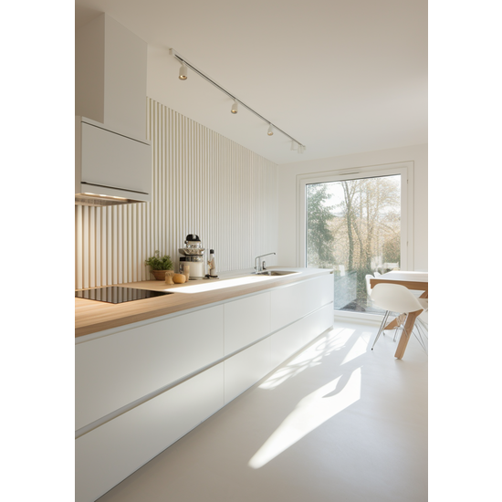 Mardom Decor Wall Panel L0301T LAMELLI LARGO | 11,5 cm breed | lengte 2 meter | Wit