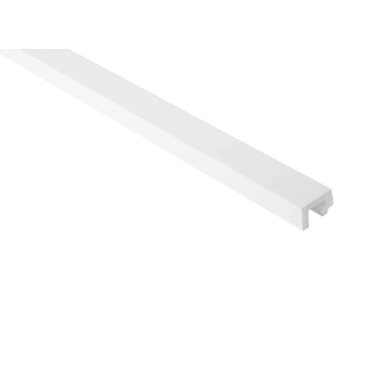 Mardom Decor Eindstuk links van het LAMELLI LARGO paneel | L0301LT | Wit | 200 x 3,1 x 2,0 cm