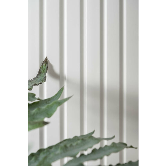 Mardom Decor Wall Panel L0201T LAMELLI MEDIO | 12,1 cm breed | lengte 2 meter | Wit