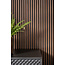 Mardom Decor 3D Wall Panel L0104T LAMELLI STRETTO | 12 cm breed | lengte 2 meter | Donkerbruin Eiken
