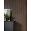Mardom Decor 3D Wall Panel L0104T LAMELLI STRETTO | 12 cm breed | lengte 2 meter | Donkerbruin Eiken