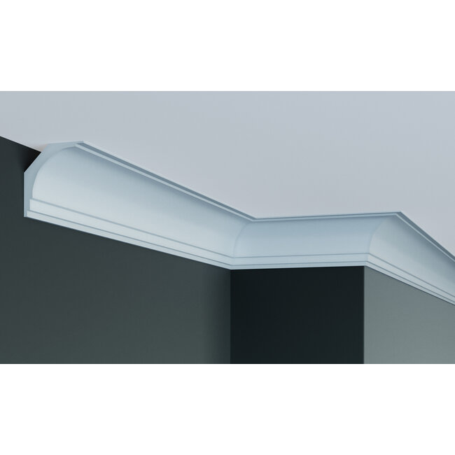 Grand Decor Kroonlijst P907 (123 x 107 mm), polyurethaan, lengte 2 m